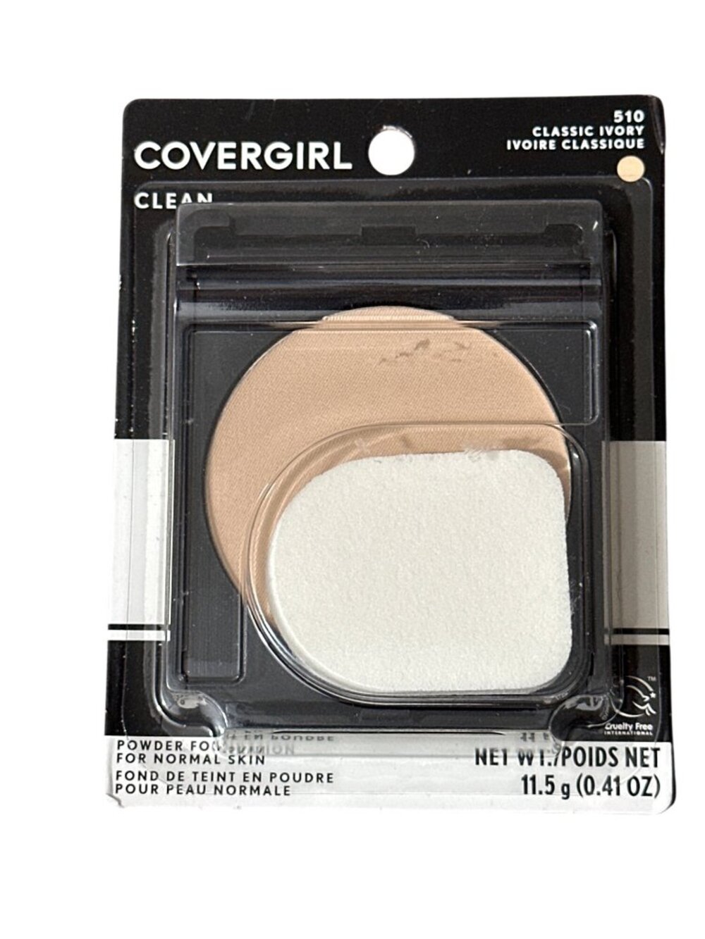CoverGirl Clean Powder Foundation Classic Ivory 510 For Normal Skin 0.41oz